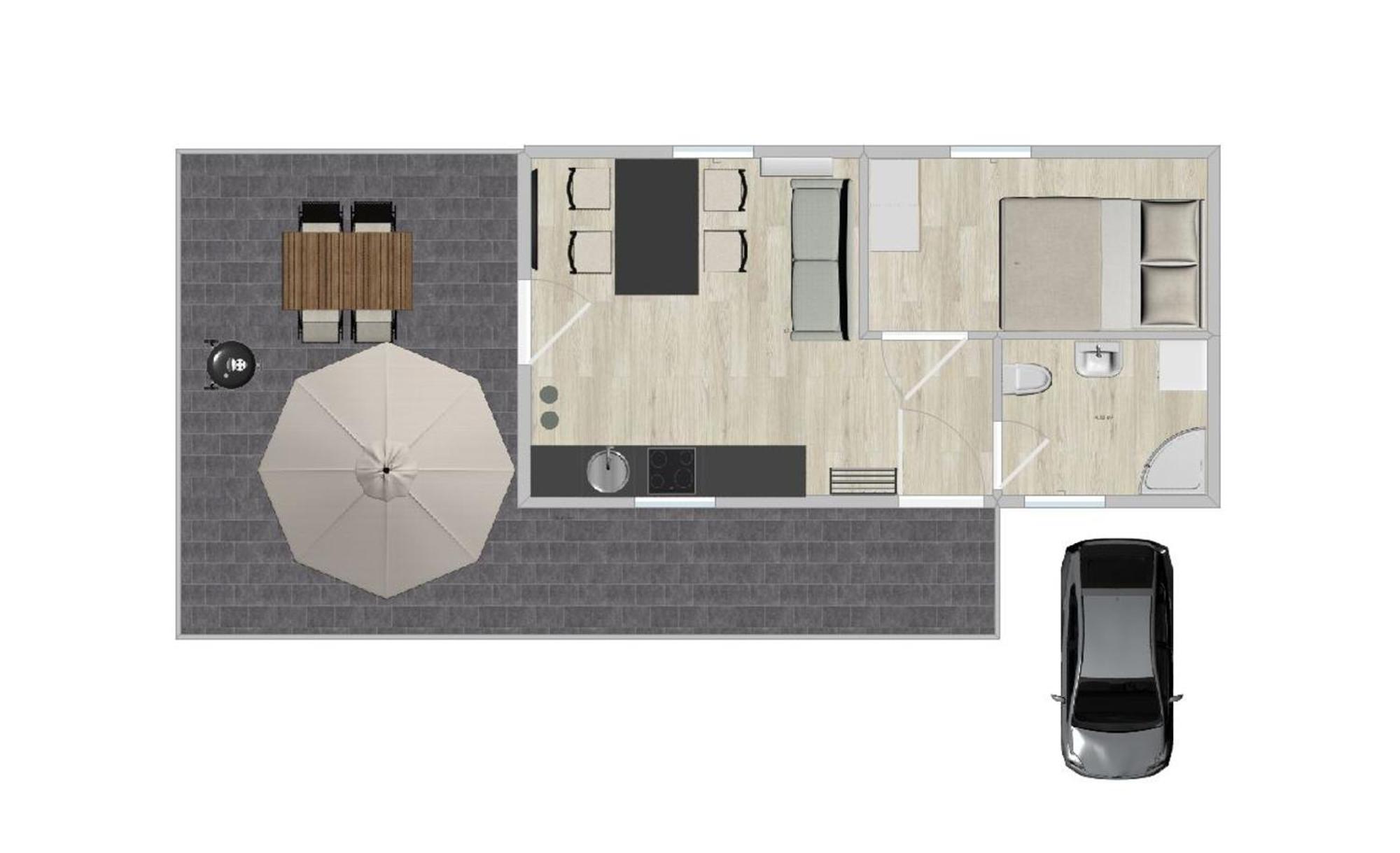 Ferienhaus Seekoje 纽斯塔德勒维 外观 照片